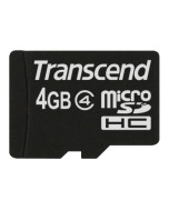 Карта памяти Transcend microSDHC 4Gb Class 4 + SD adapter 